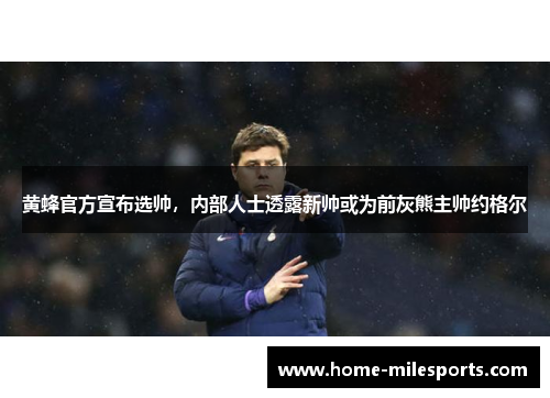 黄蜂官方宣布选帅，内部人士透露新帅或为前灰熊主帅约格尔